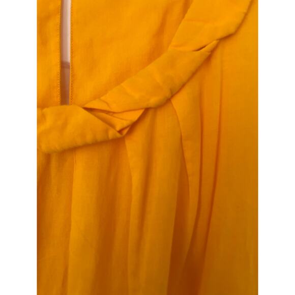 La Perla Studios 100% Cotton Golden Twist Neck Elastic Waist Tank Top • Size 8 - Picture 3 of 5